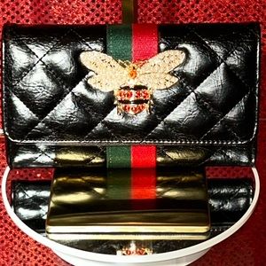 Alba Quilted Trifold Wallet 8” x 5” NWOT (Never used)